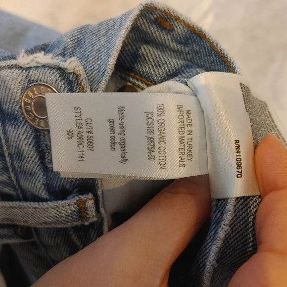 Agolde Jeans 90's Ultra High Rise Size 23 - Picture 15 of 15